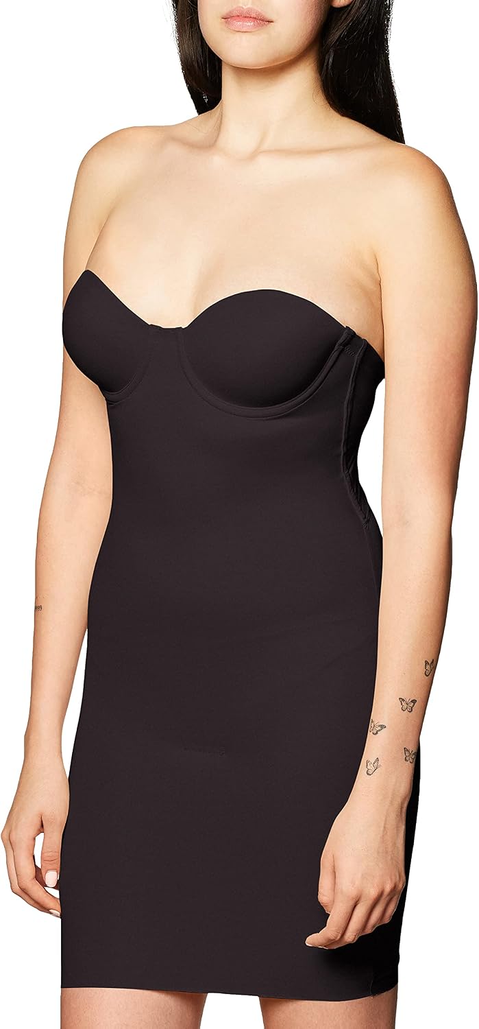 Maidenform Womens Endlessly Smooth Built-In-Bra Slip w Cool Comfort DM1007 40D Black