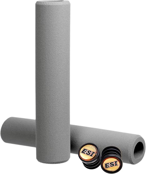 ESI Grips Racer's Edge - Silicone MTB Grips - Thin and Light Handlebar Grips - Extra Light Bike Grips