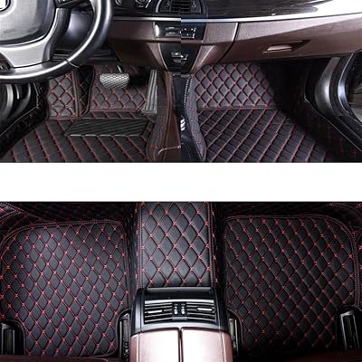 Automotive Accessories Car Foot Pads for BYD Song 2017 Car Interior Accessories Protective Pad Custom Auto Floor Mats Automobile Carpet CoverBlack-red