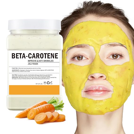 Hydro Jelly Mask for All Skin Types, 23 Fl Oz | Peel-Off Rubber Gel Mask, Deep Hydrating & Moisturizing Jelly Powder, Home Spa Skincare with BETA-Carotene