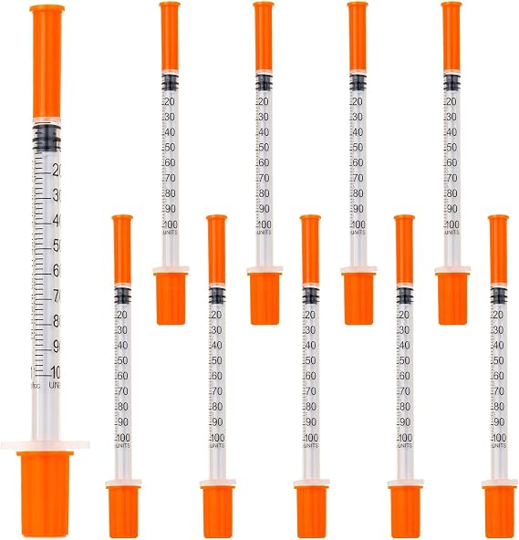 1ml 31G*6mm Plastic Multiple Uses Measuring Tools, Individually Sealed Packaging, Laboratory Accessories (20)