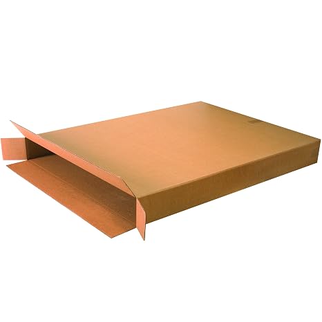 BOX USA Side Loading Shipping Boxes Large 36"L x 5"W x 48"H 5-Pack - Corrugated Cardboard Box for Moving, Mailing, Packing, Packaging and Storage