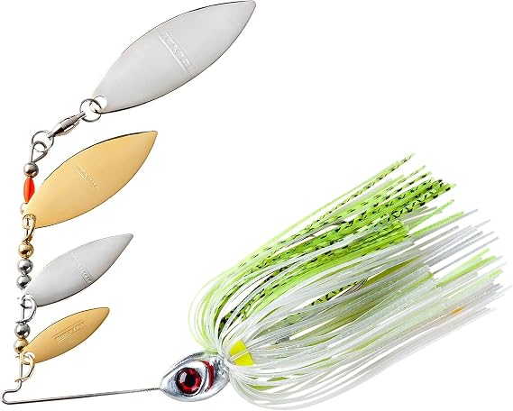 Booyah Shad Blade-Bait Fishing Lure, Pearl Shiner, Mini Shad (3/16 oz)