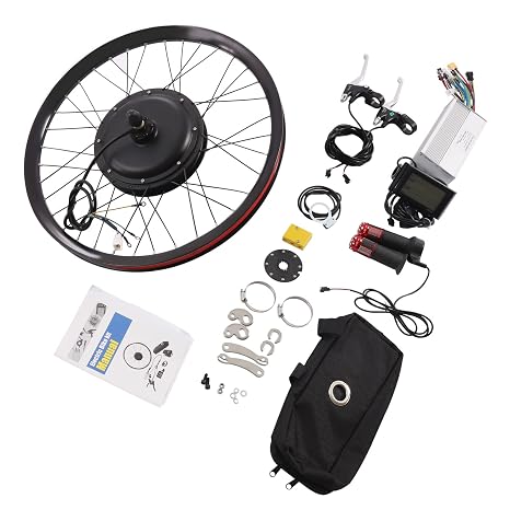 Electric Bicycle Conversion Kit, 29" 72V 2000W Bicycle Conversion Kit, 9 Speeds Adjustable Rear Wheel Motor with Mutifunction LCD Display, Electric Bike Conversion Kit for 29 inch Bikes