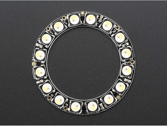 Adafruit Industries NeoPixel Ring - 16 x 5050 RGBW LEDs w/Integrated Drivers - Natural White - ~4500K