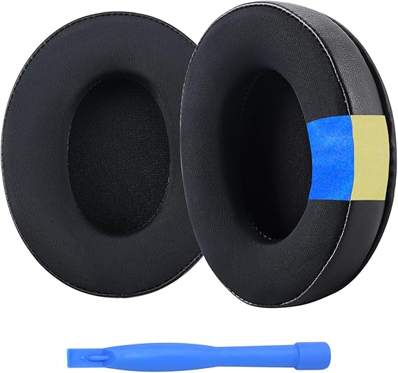 Ear Pads Replacement for HyperX Cloud Stinger/Flight/X/II/III/Alpha/Core/Mix Headsets by MMOBIEL - Cooling Gel Ear Pad Cushions Black