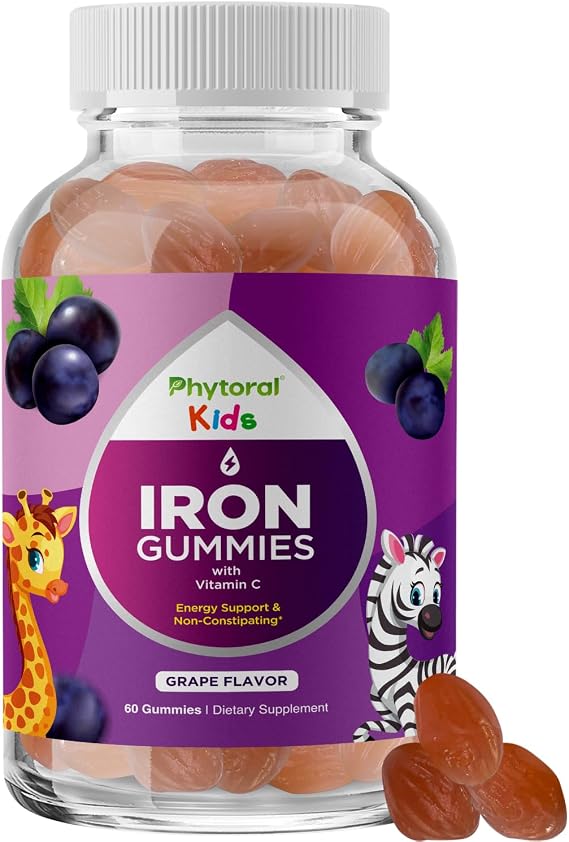Kids Multivitamin with Iron - Kids Iron Gummies - w Vitamin C & More - 60ct