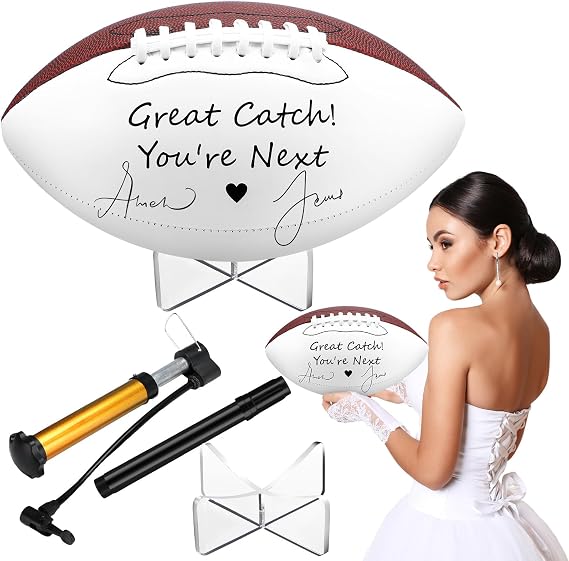 Liliful Wedding Autograph Football for Garter Toss