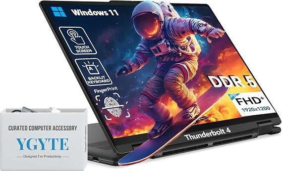Lenovo Yoga 7 2 in 1 Laptop Touchscreen|16" FHD+ 360 Foldable Touch Screen Convertible,Intel 12-Core Ultra 7, Windows 11 Pro|Backlit 10-Key|Fingerprint|16GB DDR5 RAM 512GB SSD