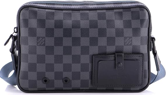 Pre-Loved Alpha Messenger Bag Damier Graphite, Black