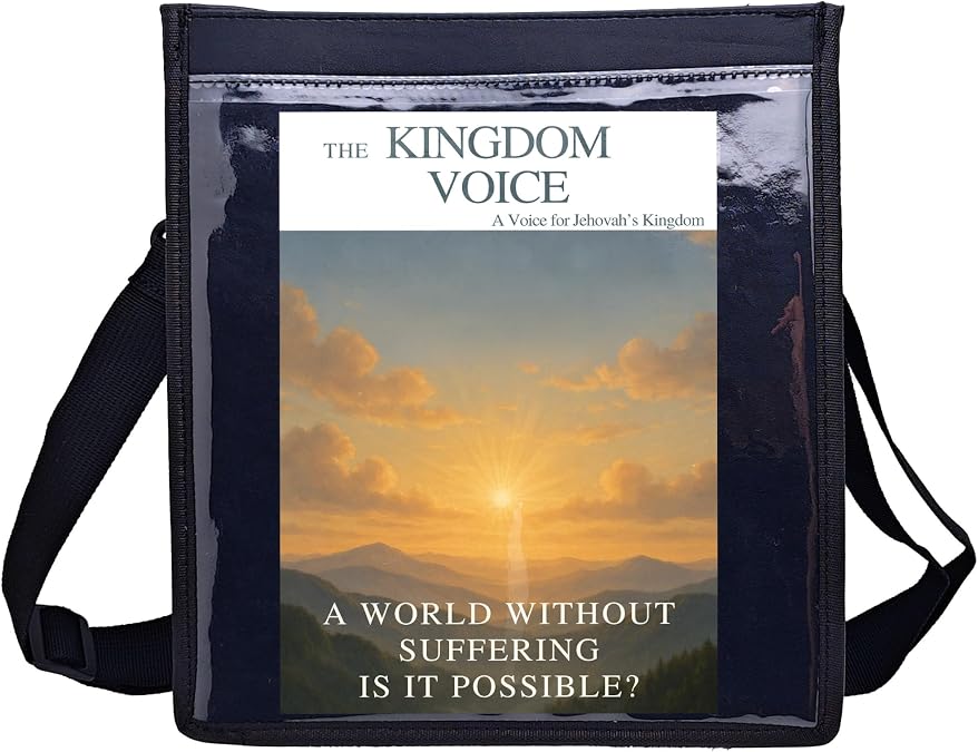 JW Ministry Pioneer Bag - Jehovah Witness Bag With Zipper To Hold Magazines & Tracts
