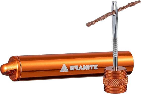 Granite Suture Tire Plug Kit with 2 Size Tire Plugs