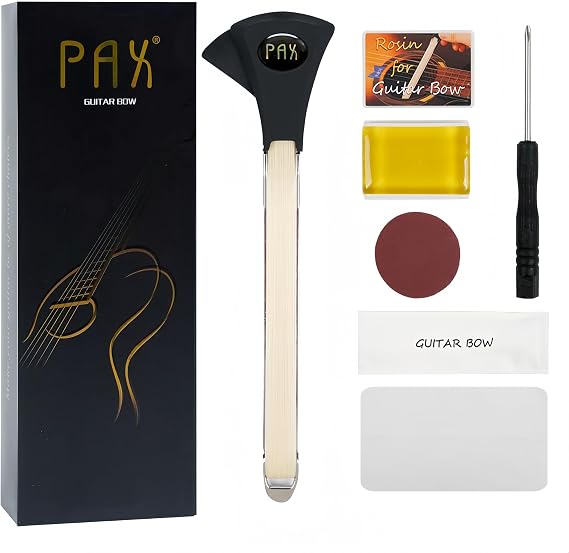 Guitar Bow, 2-in-1 for Guitar, Create Cello and Violin-Like Sounds, Double-Sided Accessory, Dual-Purpose Bowing and Plucking String Tool, Accessories Portable and Great Gift for Guitar Enthusiasts