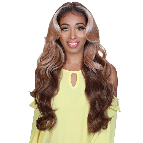 Zury Sis Synthetic Beyond 5 Hand-Tied Deep Part Lace Front Wig - H CHILL (1 Jet Black)