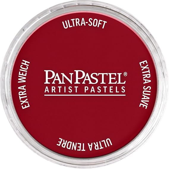 PanPastel Artist Pastels by GOLDEN, Crimson, 62 mm Pan | Artist grade soft pastels in a unique pan format for smooth blending, easy uniform coverage, and low dust.