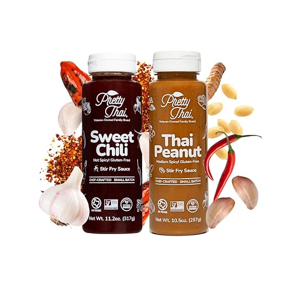 Peanut Sauce and Pretty Thai Sweet Chili Sauce 