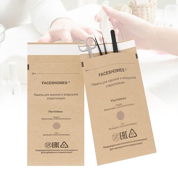 LXIANGN 100Pcs Disposable Self-Sealing Cleaner Pouches, 75mm x 150mm