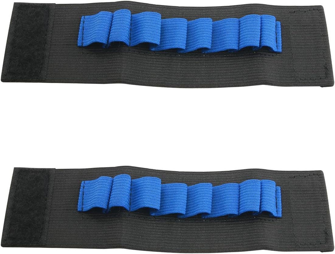 Blue Black Bullet Wrist Strap EVA Soft Bullet Gun Darts Ammo Storage Holder Libert Band Band Band Band Band Band Band Band Band Band Band Band Band Band Band Band Rear N Equite Series Blaster Ammo