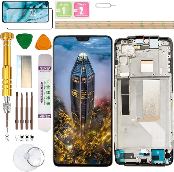 (No Fingerprint) LCD Display Assembly for Vivo V23 5G V2130, V2303 Screen Replacement kit (Black)