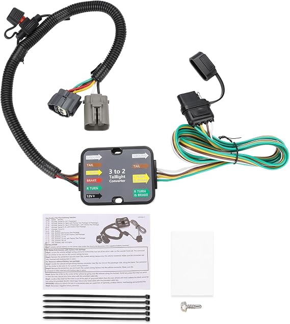 Trailer Wiring Harness Compatible with 2013-2018 Hyundai Santa Fe 118269