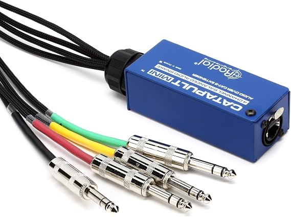 Radial Catapult Mini TRS Cat 5/6 Audio Snake Module with 1/4 inch TRS Connectors