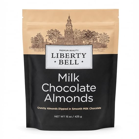 Milk Chocolate Covered Almonds, 15 Oz Bag | Creamy & Crunchy Snack Nuts