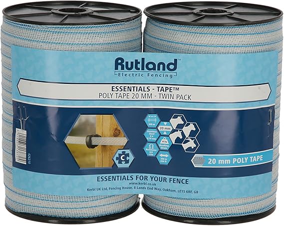 Rutland Essentials Poly Tape 20mm (200m) Twin Pack