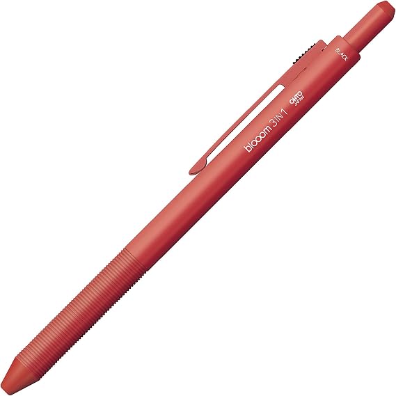 Auto Multifunction Pen, Bloom, 3-in-1, Fade Red, MF-25B3-RD