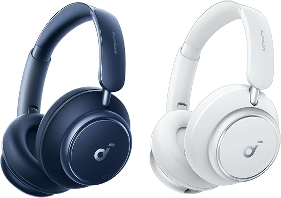 Soundcore by Anker Space Q45 Adaptive Active Noise Cancelling Headphones, Reduce Noise by Up to 98%, 50H Playtime, App Control, LDAC Hi-Res Wireless Audio, Comfortable Fit, Clear Calls, Bluetooth 5.3