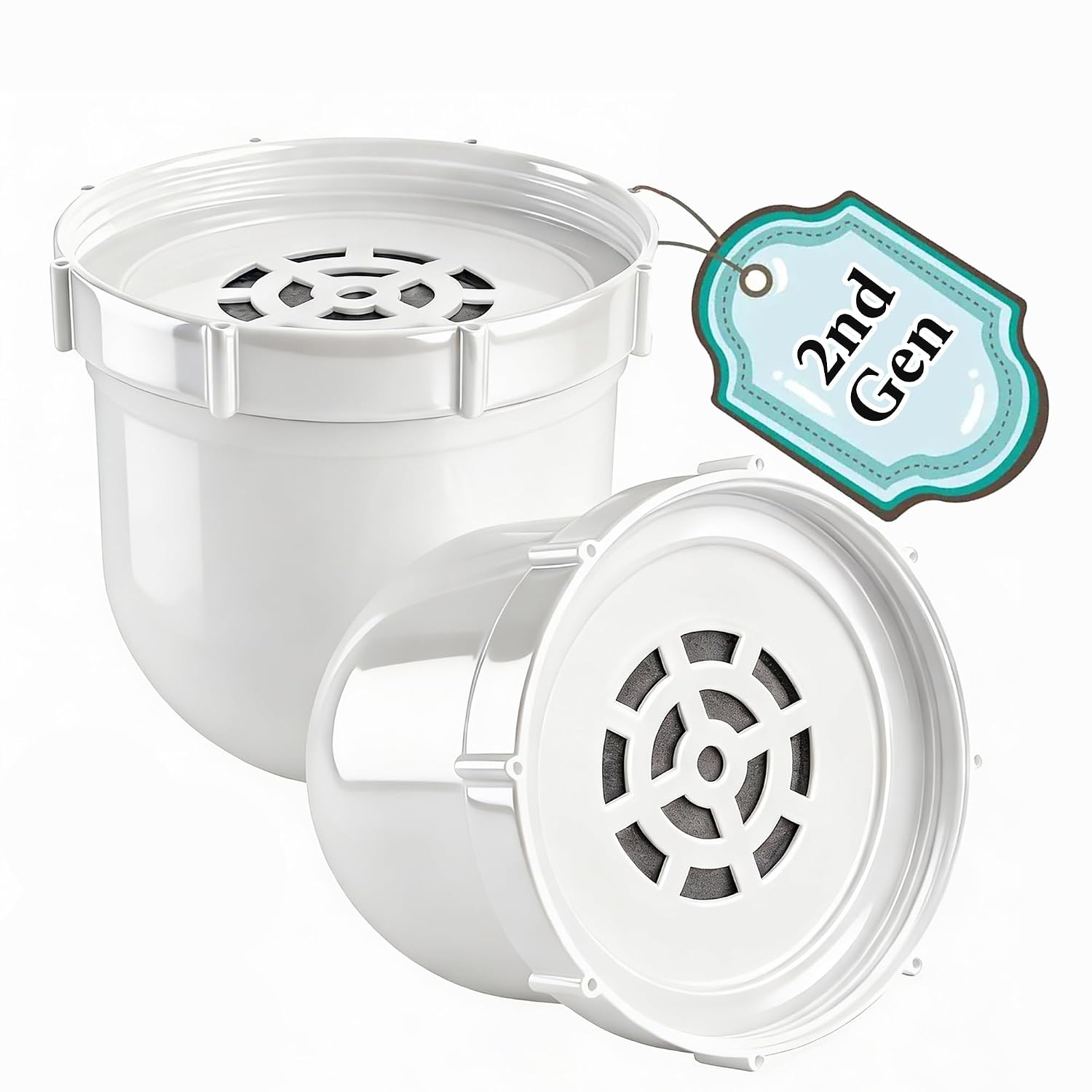 2026 Second Generation Water Pitcher Replacement Filter Compatible with Clearly Filtered Water Filter Pitcher, Delicate Texture 100-Gallon Long-Life Filter Removes Fluoride Chlorine Lead and Odors2
