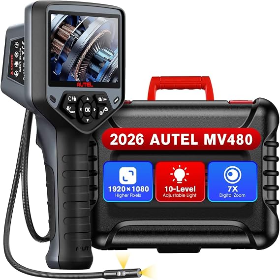 Autel MaxiVideo MV480 Inspection Camera, 1080P HD Industrial Endoscope