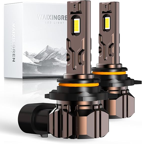9012 HIR2 Headlight Bulb, 6500K Cool White, 60W 26000LM | 9012 Led Headlight Bulb, No Adapter Required, Plug and Play Easy Installation, 70,000 Hours Lifespan, Pack of 2 (9012/HIR2)