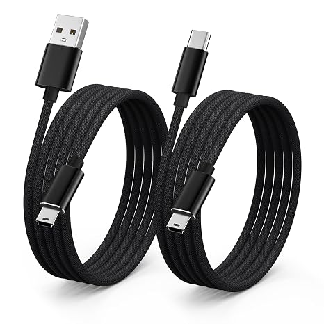 2-Pack Mini USB Cable Data Transfer Cord for Canon EOS Rebel T5i T6 T6i T7