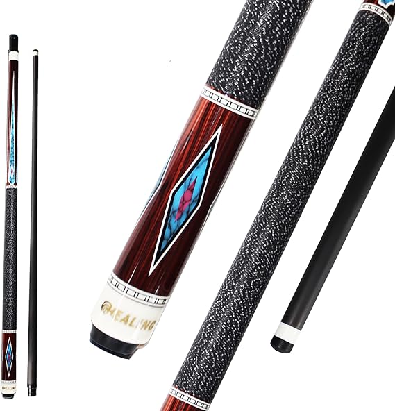OKHEALING Carbon T700 Carbon Fiber Billiard Cue 12.4mm Multilayer Pigskin Tip XTC Sleeve Spool Handle 1/2 Joint Handmade Straight 8 Ball 9 Ball 19-20