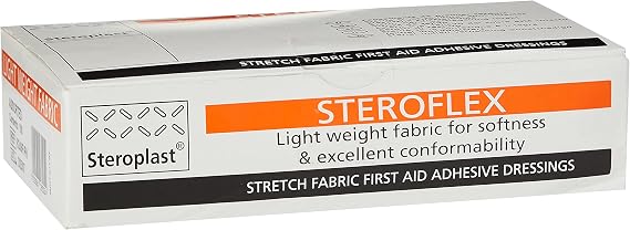 AFHA1 Sterile Stretch Fabric Plasters, Assorted Sizes, Pack of 100