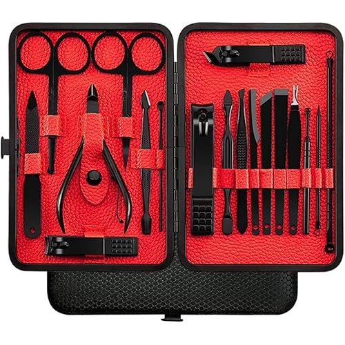 Jouis Manicure Pedicure Set Personal Care Nail Clipper Set Professional Pedicure Hand And Foot Care Kit Stainless Steel Wonderful Set For Men And Women 18 Pieces