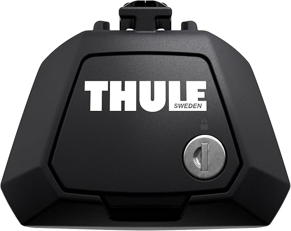 Thule Evo Raised Rail Foot For Vehicles Four-pack Black Black, One-Size