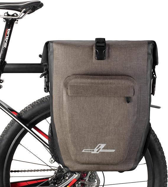 Waterproof Bike Panniers Bag 27L,Road Mountain Ride Bike Rear Bag with Shoulder Strap Bcycle Bags