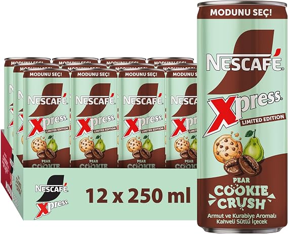 Nescafé Xpress Pear Cookie Crush Soğuk Kahve 12x250 ml