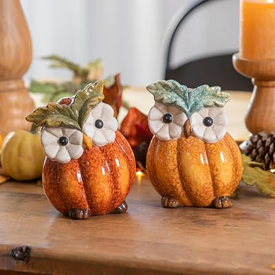 ASHLEY GIFTS 7 Ceramic Owl Table Decor, 2 Assortments.