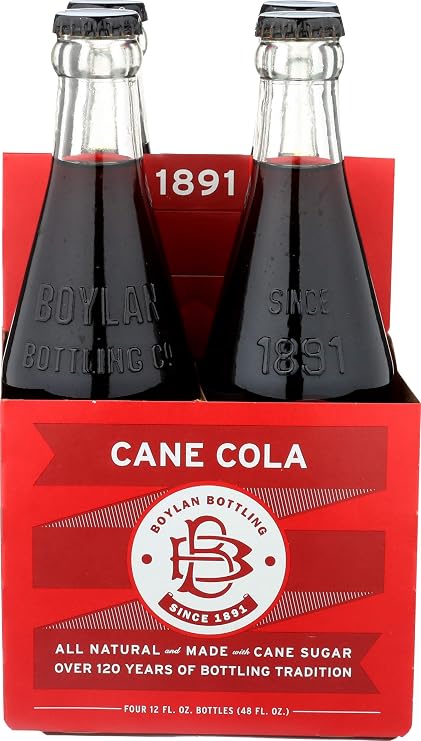 Boylan Soda Sugar Cane Cola, 46.4 Fl Oz, 4 ct