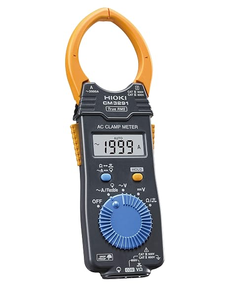 HIOKI CM3291 Clamp Meter, Clamp Tester, AC Current, AC/DC Voltage, Resistance, Conduction, Compact, Made in Japan