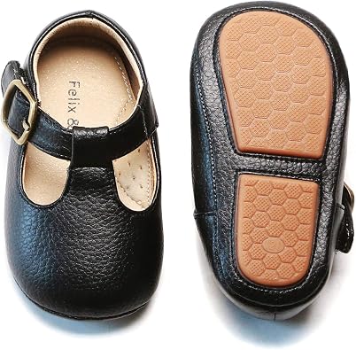 Felix & Flora Soft Sole Baby Shoes - Infant Baby Walking Shoes Moccasinss Rubber Sole Crib Shoes