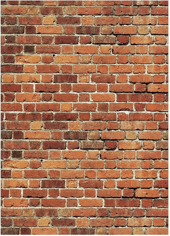 AIIKES 5X7FT Red Brick Wall Backdrop Brick Photography Backdrop Baby Birthday Party Graduation Home Decoration Background Photo Booth Studio Prop Banner 11-506