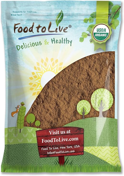 Food to Live Organic Red Reishi Mushroom Powder, 6 Pounds All Natural Vegan Superfood. Rich in Naturally Occurring Nutrients. Non-GMO. 100% Pure. Great for Smoothies.