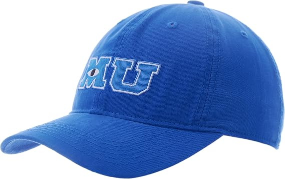 Concept One Unisex Adult Disney Pixar Monsters Inc Monsters University Baseball Cap, Adjustable Dad Hat, Blue