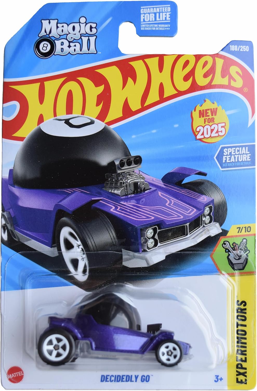Hot Wheels Decidedly Go, Experimotors 710 [PurpleBlack Magic Ball] 188250