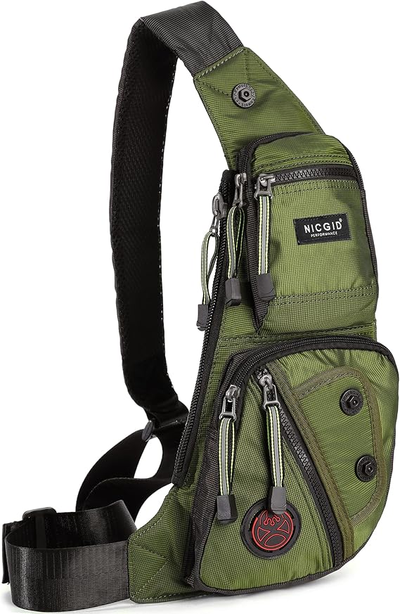 NICGID Sling Bag Chest Shoulder Backpack Crossbody Daypack for Men Women