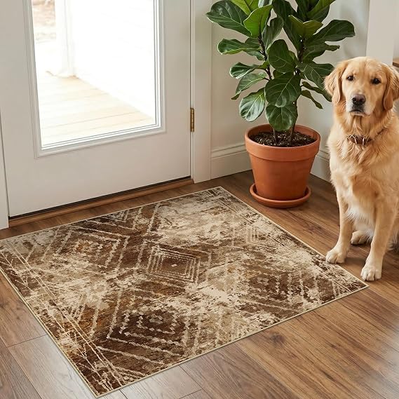BESTSWEETIE 2'x3' Washable Samll Rug for Living Room doormatCow Print