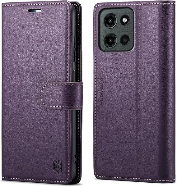 FLIPALM Wallet Case for Moto G 5G 2025, Purple